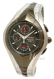 Seiko Chronograph Czarny/Stal Ø42 mm SNA615P1