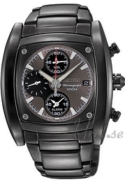 Seiko Chronograph Czarny/Stal 43x40 mm SNAB01P1