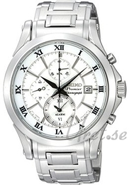 Seiko Premier Biały/Stal Ø41 mm SNAD25P1