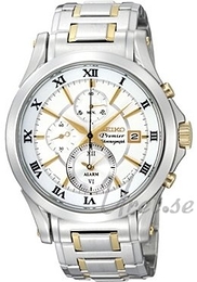 Seiko Premier Biały/Stal Ø41 mm SNAD28P1