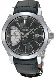 Seiko Premier Czarny/Skóra Ø42 mm SRG001P1P2