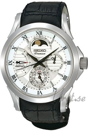 Seiko Premier Biały/Skóra Ø42 mm SRX003P1