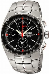 Seiko Sportura Czarny/Stal Ø41 mm SNA451P1