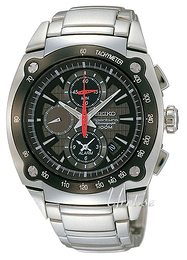 Seiko Sportura Czarny/Stal Ø43 mm SNAA95P1