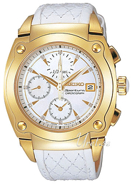 Seiko Sportura Biały/Skóra Ø41 mm SNDZ82P1