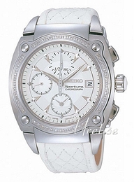 Seiko Sportura Biały/Skóra Ø41 mm SNDZ83P1