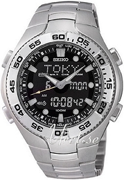 Seiko Sportura Czarny/Stal Ø45 mm SNJ013