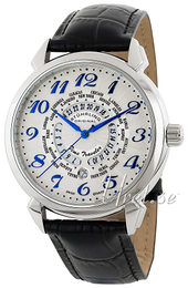 Stührling Original Symphony Traveler Srebrny/Skóra Ø40 mm 118.331516