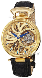 Stührling Original Tourbillon Tourbillon Żółte złoto/Skóra Ø41 mm 127C2.333514