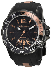 Stührling Original Aquadiver Admiral Czarny/Stal w kolorze różowego złota Ø53 mm 1529.33R741