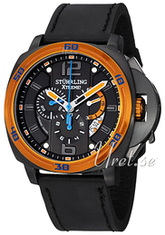 Stührling Original Aviator Concorso Czarny/Skóra Ø47 mm 245.339541