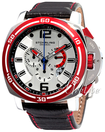 Stührling Original Aquadiver Xtreme Czarny/Skóra Ø45 mm 245A2.33L51