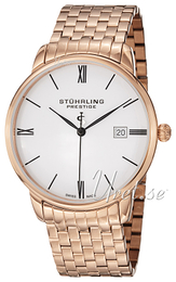 Stührling Original Prestige Prestige Biały/Stal w kolorze różowego złota Ø39 mm 307B.33442