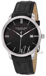 Stührling Original Prestige Prestige Czarny/Skóra Ø40 mm 307L.33151