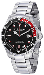 Stührling Original Aquadiver Regatta Czarny/Stal Ø42 mm 326B.331164