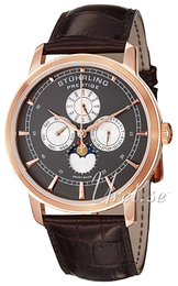 Stührling Original Prestige Prestige Szary/Skóra Ø42 mm 385.334K69