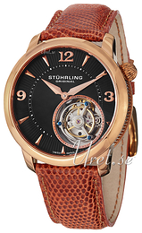 Stührling Original Tourbillon Tourbillon Czarny/Skóra Ø43 mm 390.334XK1