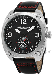 Stührling Original Aviator Tuskegee Czarny/Skóra 581.02