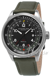 Stührling Original Aviator Turbine Czarny/Skóra Ø45 mm 789.02