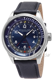 Stührling Original Aviator Turbine Niebieski/Skóra Ø45 mm 789.03