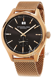 Stührling Original Symphony Czarny/Stal w kolorze różowego złota Ø42 mm 790.05