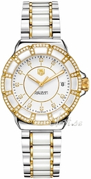 TAG Heuer Formula 1 Ladies Biały/Stal w odcieniu złota Ø36 mm WAH1221.BB0665