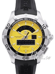 TAG Heuer Aquaracer Chronograph Żółty/Guma Ø43 mm CAF1011.FT8011