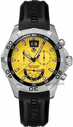 TAG Heuer Aquaracer Chronograph Srebrny/Guma Ø42 mm CAF101D.FT8011