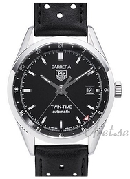 TAG Heuer Carrera Czarny/Skóra Ø39 mm WV2115.FC6182