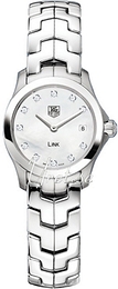 TAG Heuer Link Damklockor Biały/Stal Ø24 mm WJF1414.BA0589