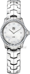 TAG Heuer Link Damklockor Biały/Stal Ø24 mm WJF1417.BA0589