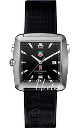 TAG Heuer Specialists Tiger Woods Czarny/Guma 36x36 mm WAE1110.FT6004
