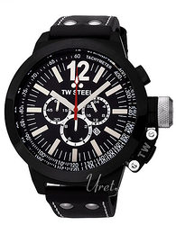 TW Steel Ceo Canteen Czarny/Skóra Ø45 mm CE1033