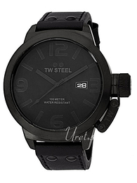 TW Steel Canteen Czarny/Skóra Ø50 mm TW822