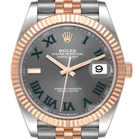 PORSELLI×a.p.c. :: 37 ROLEX DATEJUST 41 JUBILEE STEEL/ROSE GOLD DIAMOND DIAL REF